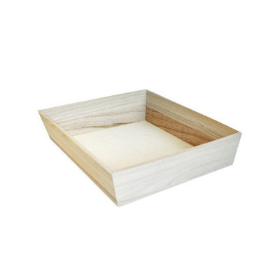 Tray Wood Deep SQ 10x10x2